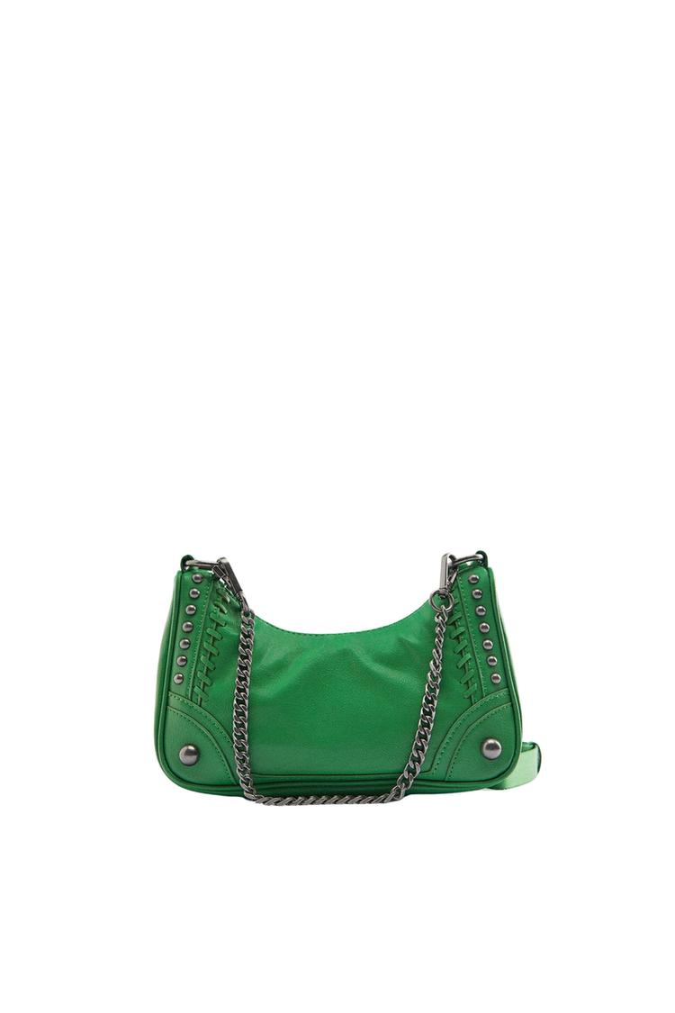 ROCKER CROSSBODY BAG Green ZARA Singapore